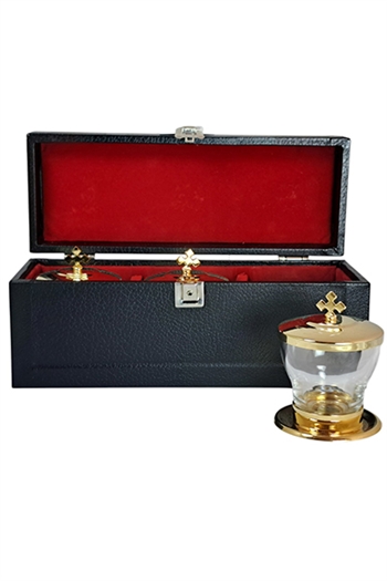 PURIFICATORY SET OF 3 PIECES -WITH LEATHER CASE
