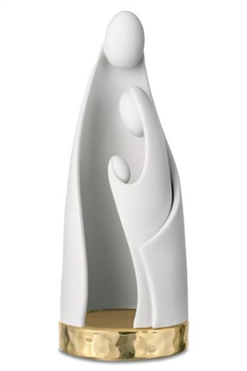 SCULTURA FAM STIL BIANCO/ORO 31CM