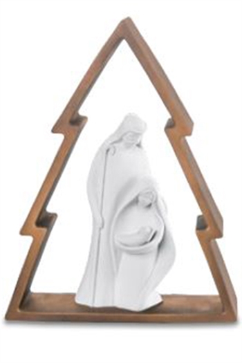 ALBERO NATALE RUGGINE 16CM