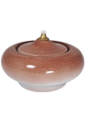 OIL LAMP CERAMIC BROWN - 10 CM